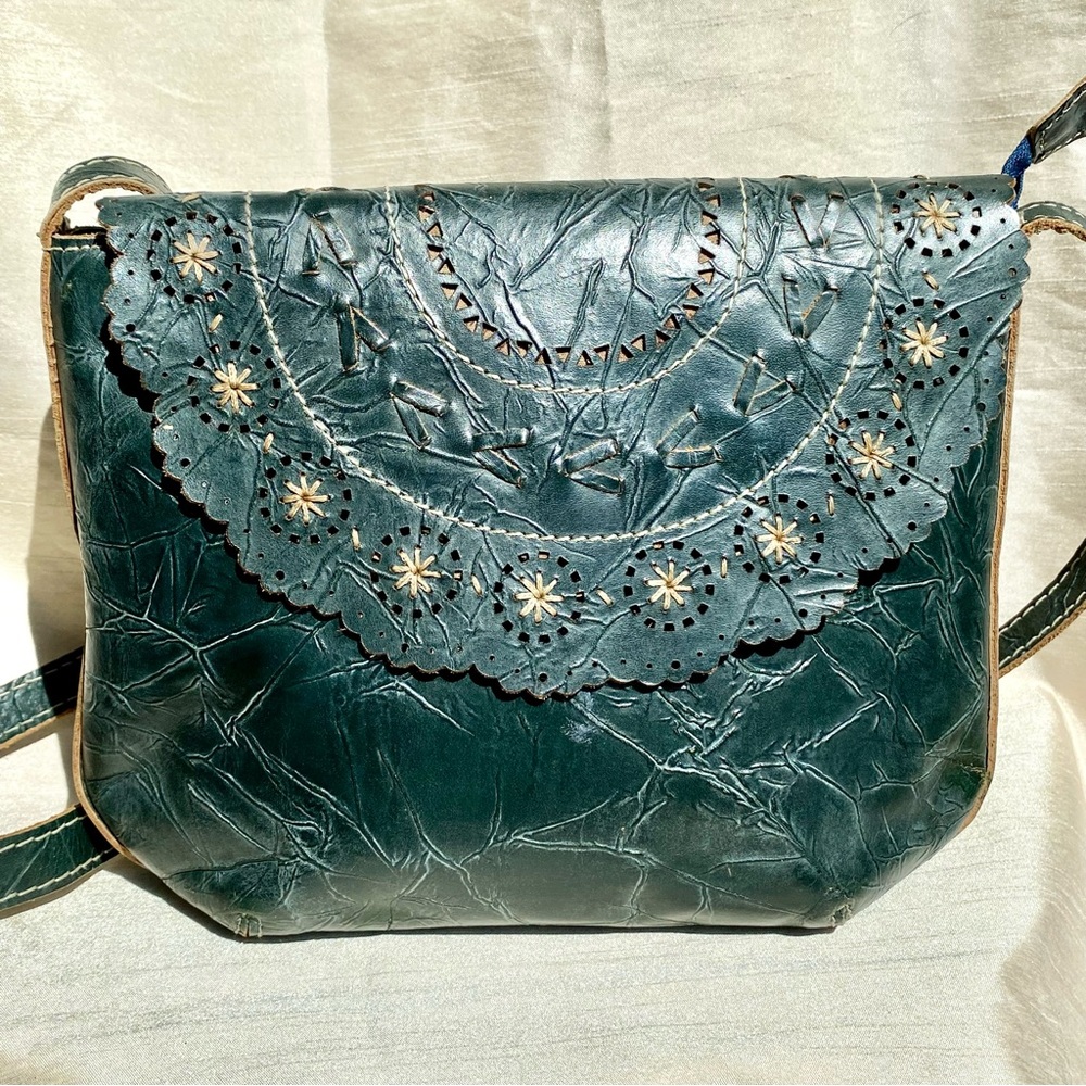 Green exotic Leather Women's Bag